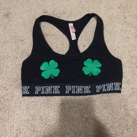 PINK Victoria's Secret Other - Victoria secret PINK four leaf clover sports bra